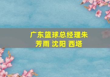 广东篮球总经理朱芳雨 沈阳 西塔